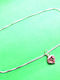 Amalfi Accessories Gold Plated Silver Anklet with Pink Zircon