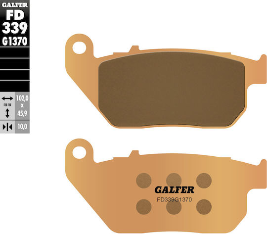 Galfer Brake Pads Kh381 Metallic Sintered Gold Street Harley