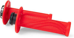 Racetech R20 Lock-on Fahrradlenkergriffe 22/25mm Neon Rot + 8 Adapter