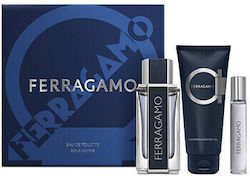 Salvatore Ferragamo Ferragamo Мъжки Комплект с Тоалетна Вода Salvatore Ferragamo Ferragamo Мъжки Комплект с Тоалетна Вода