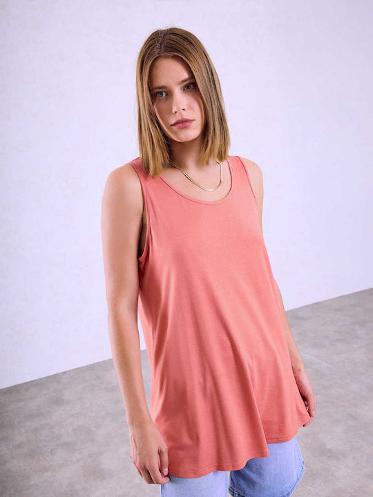 Celestino Damen Bluse Ärmellos Monochrom Loose ...