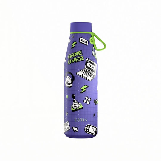 Estia Flow Save The Aegean Recycelbare Thermosflasche Rostfreier Stahl BPA-frei 500ml Game Over
