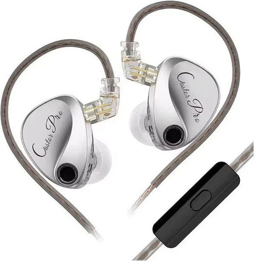Kz Hi-fi In-ear-monitors Castor Pro Silver Mic Harman Edition 6.01.02.0320