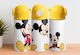 Kids Water Bottle Thermos Mickey Stainless Steel With Straw Yellow 360ml Personalized