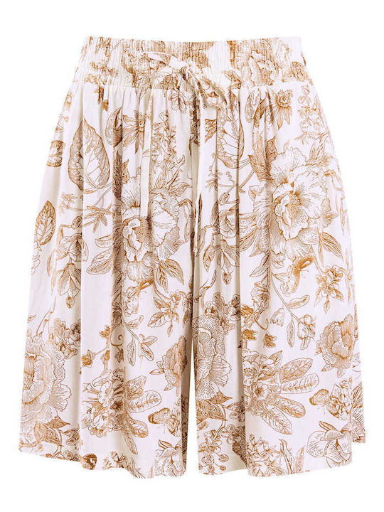 Celestino Damen-Shorts Imprimé Kamel