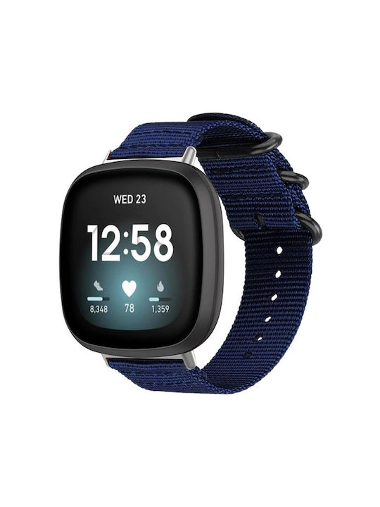 Samsung Galaxy Watch Ultra Ultra 2025 Xdfind Ring Buckle Nylon Canvas Watch Band Midnight Blue