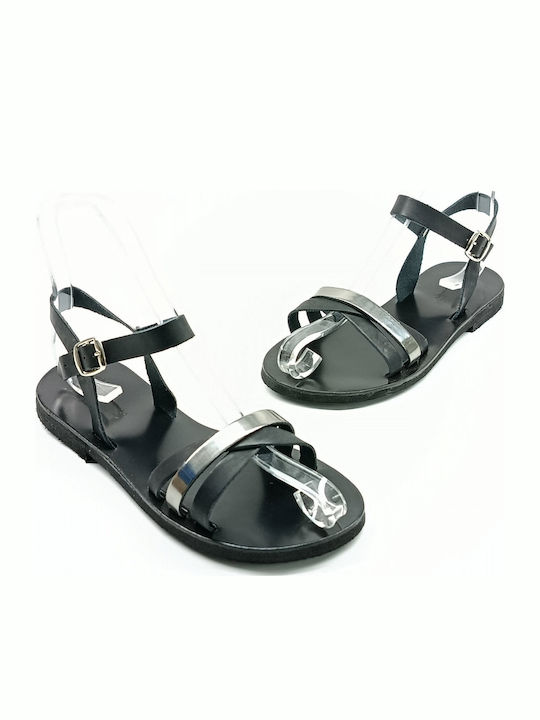 Christine Shoes Leather Black Sandals