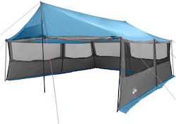 vidaXL Σκηνή Camping Μπλε 600x400x268εκ.