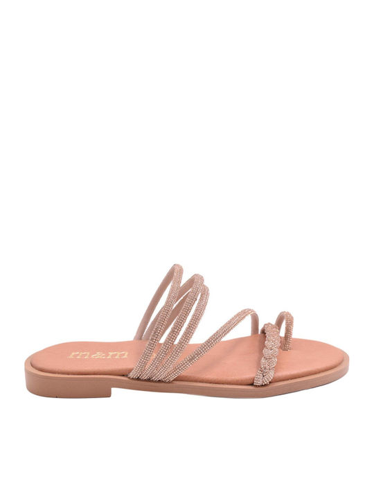 Shoelover Δερμάτινα Σανδάλια Χρυσά