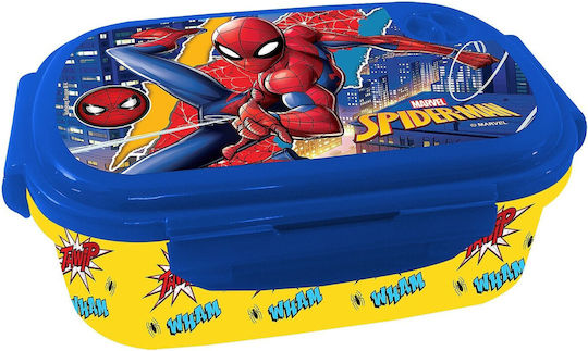 Spiderman Plastic Kids' Food Container Spiderman 0.9 Litre 19 x 13 x 7 cm