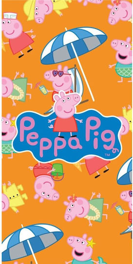 Kinder-Strandtuch Hellblaue Peppa Schwein 140x70cm
