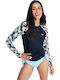 Roxy Women's Long Sleeve Grey Sun Protection Shirt