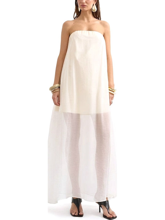 Topshop Dress All Day Ecru