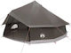 vidaXL Σκηνή Camping Teepee Γκρι 600x600x350εκ.