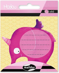 Sticky Memo Pads Post-it Clairefontaine Maildor Modou Unicorn 55x70mm Elephant 50 Sheets