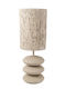 Zen Collection Metall Tischlampe mit Grau Hut und Basis