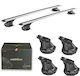 Aluminum Aerodynamic Car Roof Bars Crossbar Vento Green Valley Set Legs Fiat Grande Panda 5doors 2025+ 2 Pieces