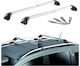 Μπάρες Οροφής Αλουμινίου Green Valley Freeline Universal Railing System Σετ Πόδια Κλειδαριά Ασημί 2 Τεμάχια