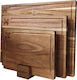 Relaxdays Set Wooden Brown Chopping Boards 3 Pieces