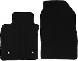 Πατάκια Αυτοκινήτου Μοκέτα Renault Clio 2019-2025 Black 2 Pieces