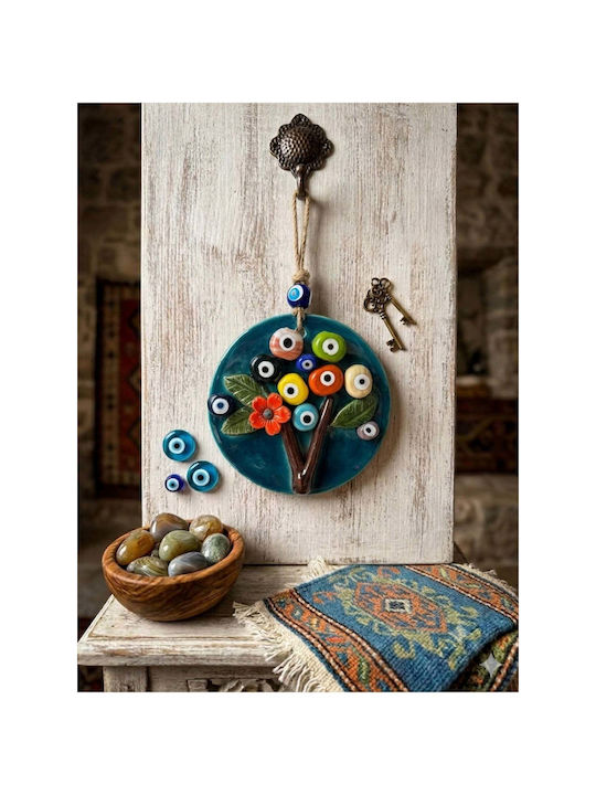 SteweHome Handmade Green Ceramic Wall Decor
