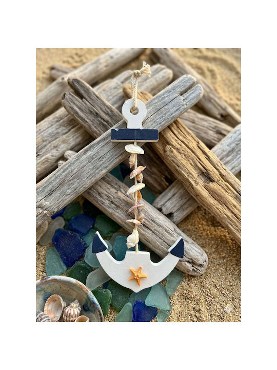 SteweHome Wall Decor Navy Blue from Wood