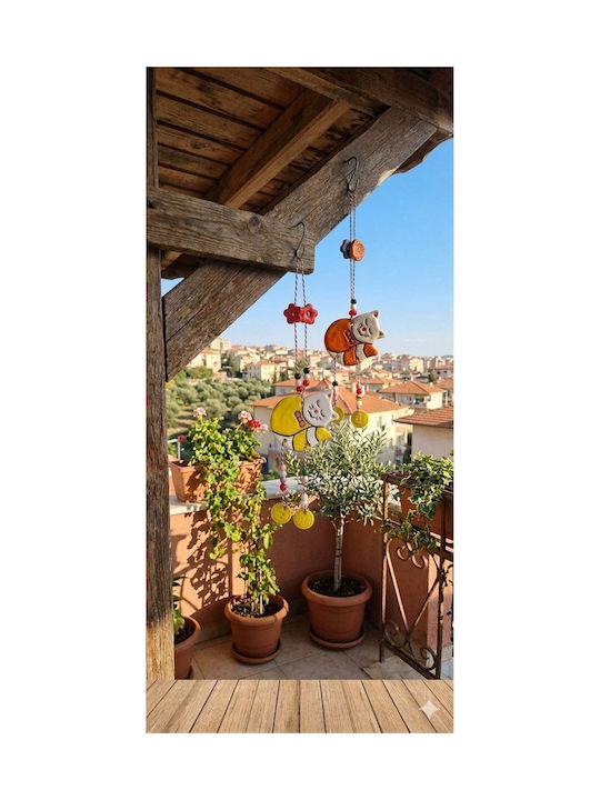 SteweHome Handmade Orange Wall Decor 2 Pieces