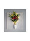 Stewehome Painting Embossed Texture Flowers LED Lighting Designs Pine Red Fir Green 49x49 Cm