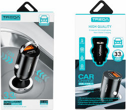 Treqa Автомобилен Зарядно Устройство Usb & Usb-C 33W Cc-330 33W Usb & Usb-C Car Charger Tf239509