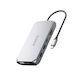 Orico XCR 12in1 USB-C Dockingstation mit HDMI 4K PowerDelivery Ethernet Grau