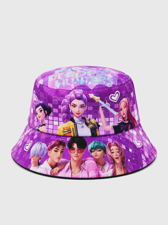 Παιδικό Καπέλο Bucket Υφασμάτινο Μωβ