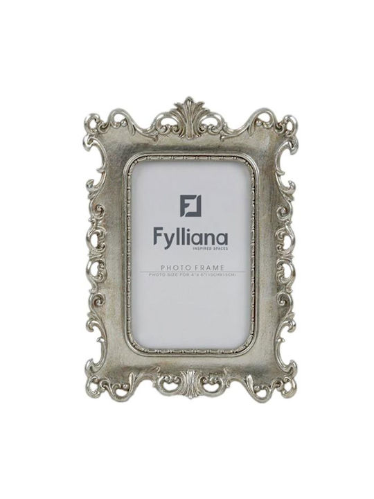 Fylliana Κορνίζα Πλαστική με Ασημί Πλαίσιο