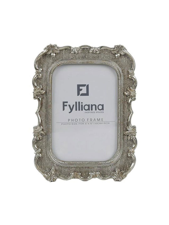 Fylliana Κορνίζα Πλαστική με Ασημί Πλαίσιο
