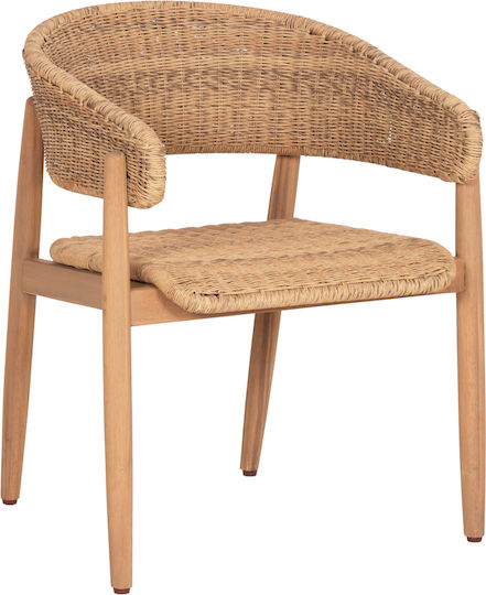 Cort Natural Armchair 2 Pieces 62x54x74cm