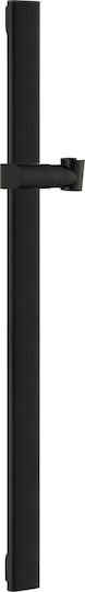 Fixed Support Shower Slider Rail Square Handset Base Imex Drava Bdd002/ng Matte Black 65.4cm