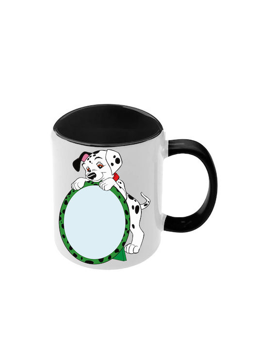 Κούπα Dalmatians Δαλματίας Μαύρη Λαβή Εσωτερικό