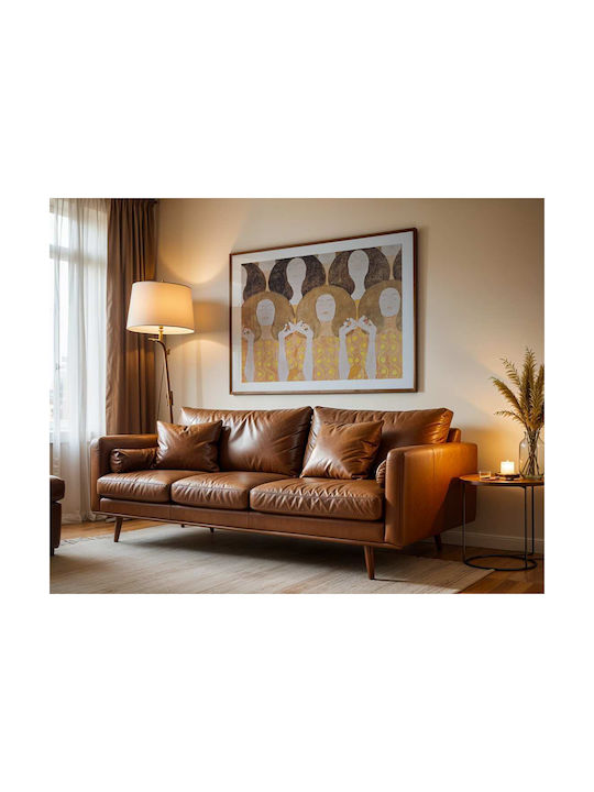 Poster Gustav Klimt Choir Angels Art149 40cm X 50cm White Wooden Frame
