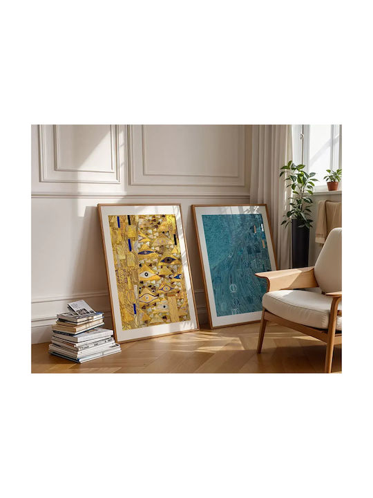 Poster Blue Details By Gustav Klimt Art156 40cm X 50cm Μαύρη Ξύλινη Κορνίζα-56092pd156668f55321