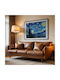 Poster Van Gogh Starry Night Art105 40cm X 50cm White Wooden Frame
