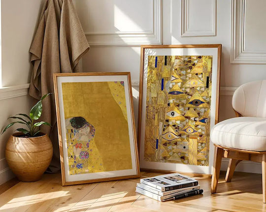 Poster Adele's Dress Details By Gustav Klimt Art154 40cm X 50cm Μαύρη Ξύλινη Κορνίζα-56087pd156667f55321