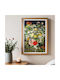 Poster Bouquet Flowers Art115 40cm X 50cm Black Wooden Frame