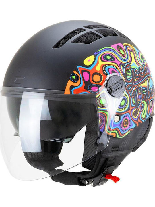 CGM 116 Air Lucy Motorcycle Helmet Jet ECE 22.06 1100gr with Sun Visor