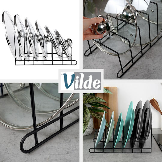 Vilde Στραγγιστήρι Νεροχύτη Μεταλλικό Μαύρο 34x18x18cm
