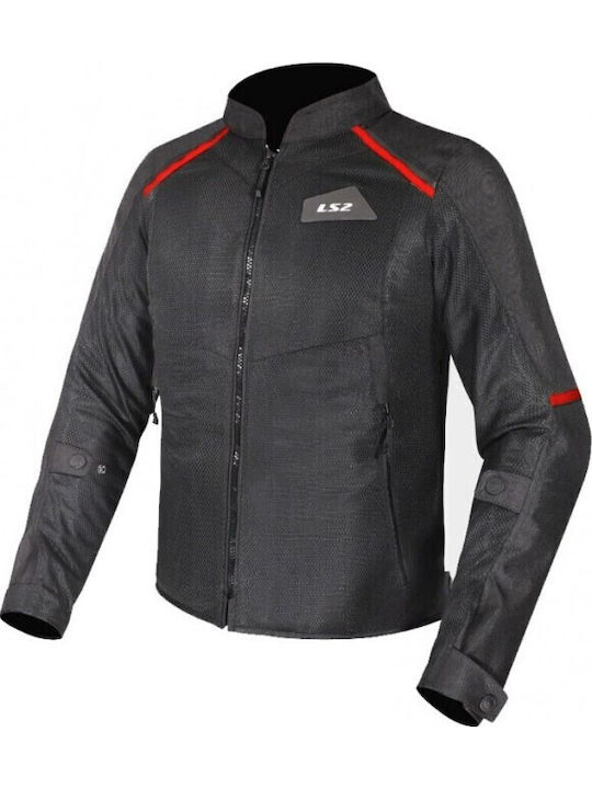 LS2 Breeze Лятно Дамско Мотоциклетно Яке Black/Red