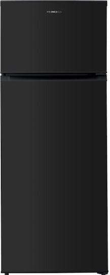 Princess Double Door Refrigerator 210lt H143xW55xD55cm Black RDBL275EPAR