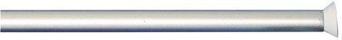 Texi Bath TX120200245-02 Telescopic Straight Shower Curtain Rod Made of Aluminium Silver Φ20mm 60-120cm