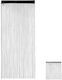 Relaxdays Black Door Curtain 145x245cm 10029497_885