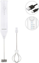 Muhler 1010094 Milchaufschäumer Hand-Batterie Weiß Muhler 1010094 Milchaufschäumer Hand-Batterie Weiß