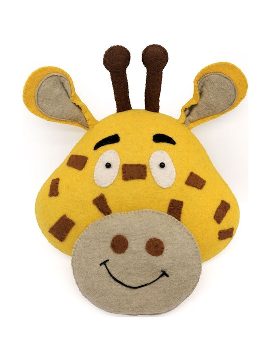 Kids Wall Decor Animals Grey 3x3x38cm