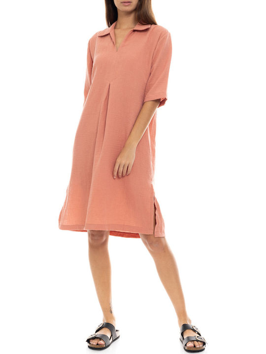 Summer Midi Shirt Dress Courper